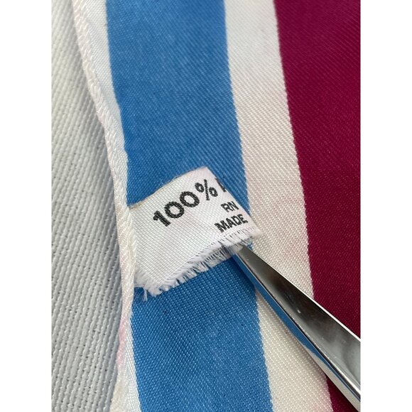 Vintage Colorful Geometric Diamond Patterned Acetate Scarf Japan Skinny - Picture 7 of 7